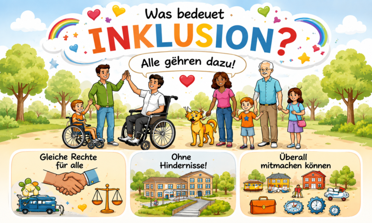 Was bedeutet Inklusion? Menschen mit Behinderung haben die gleichen Rechte wie alle anderen
