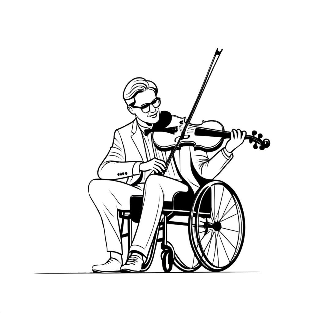 Ein einsamer Musiker