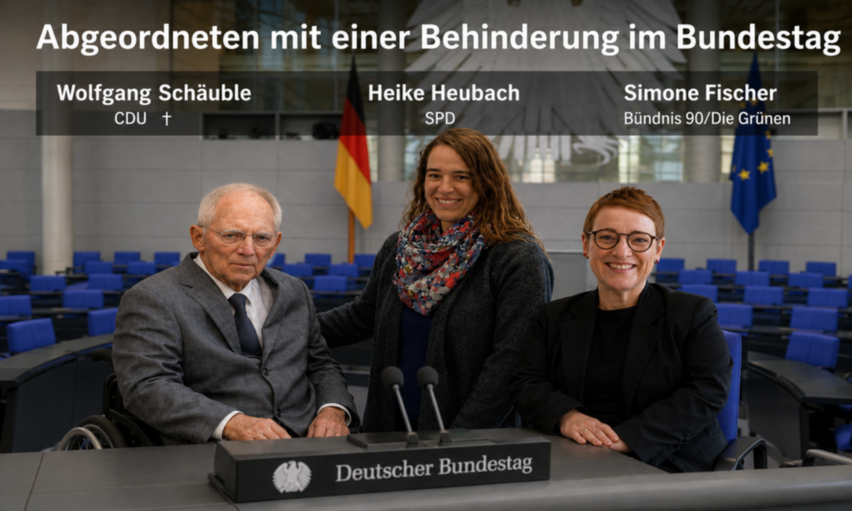 Abgeordneten mit einer Behinderung im Bundestag