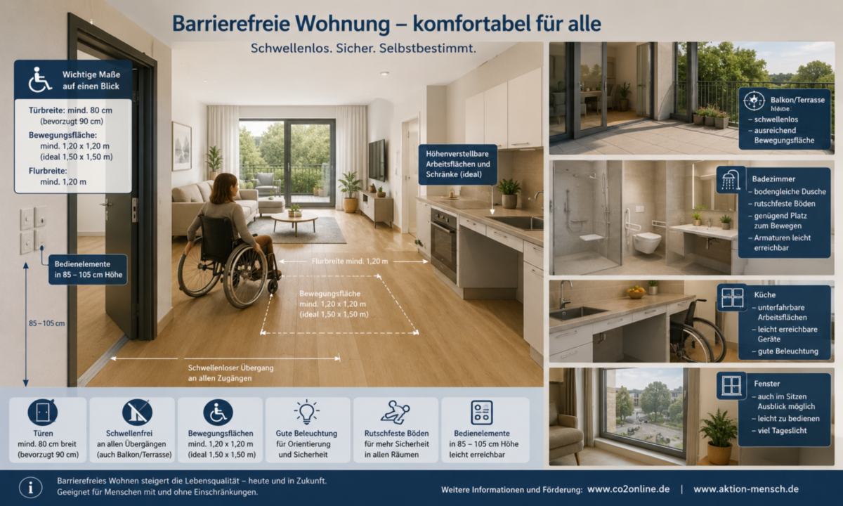 Barrierefreies Wohnen: Anforderungen, Gestaltung und Förderung