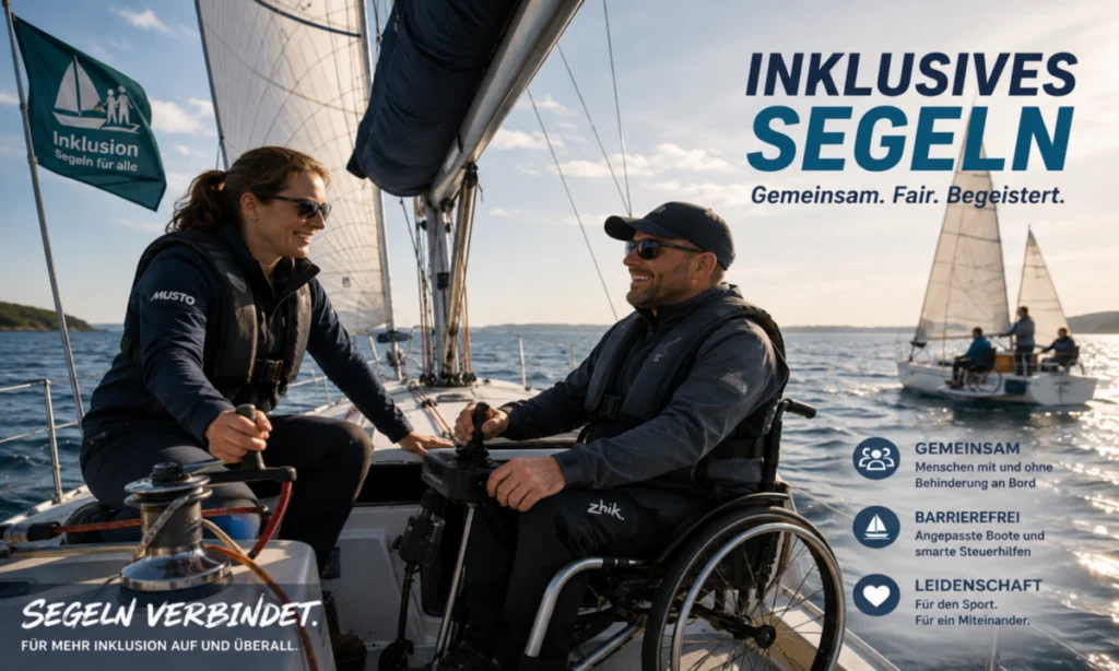 Segelboot auf dem Wasser – Symbolbild für inklusives Segeln