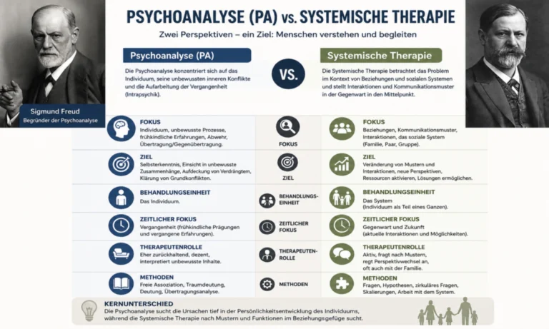 Psychoanalyse und Systemische Therapie im Vergleich