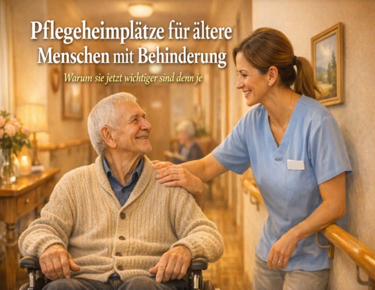 Pflegeheimplätze für ältere Menschen mit Behinderung
