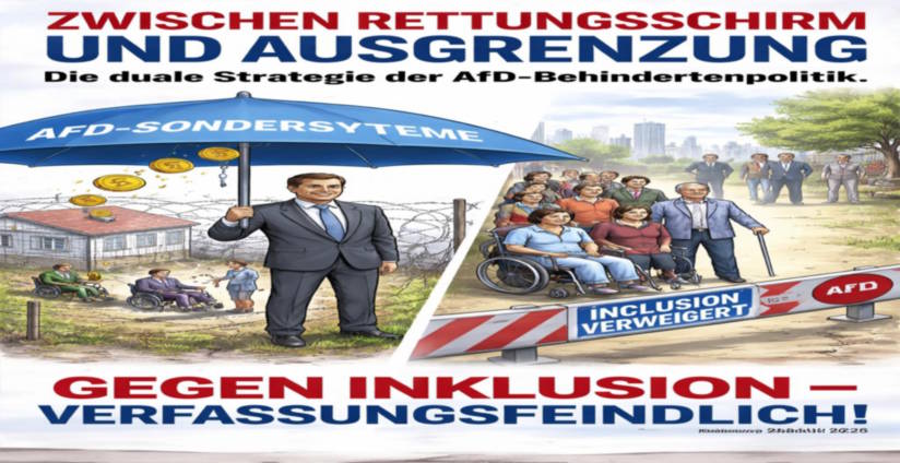 Kritische Darstellung der politischen Positionen der AfD zu Menschen mit Behinderungen und Inklusion