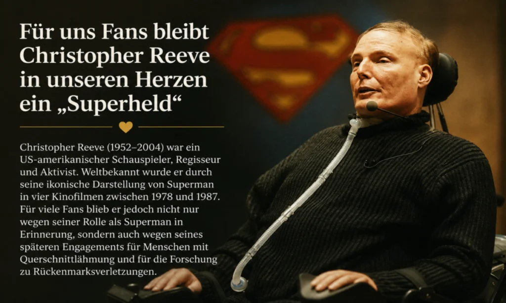 Christopher Reeve als Superman und Aktivist für Menschen mit Behinderungen