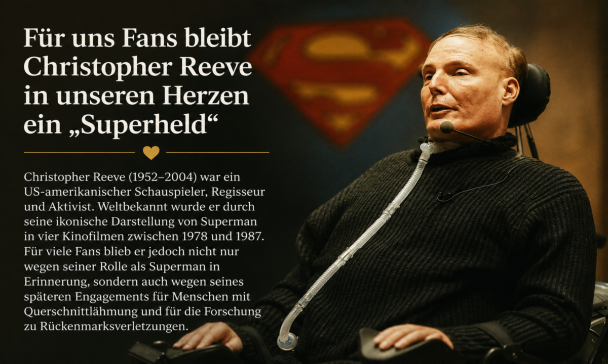 Christopher Reeve als Superman und Aktivist für Menschen mit Behinderungen