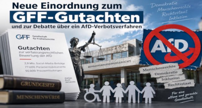 GFF-Gutachten zur AfD und Debatte über ein mögliches Parteiverbotsverfahren